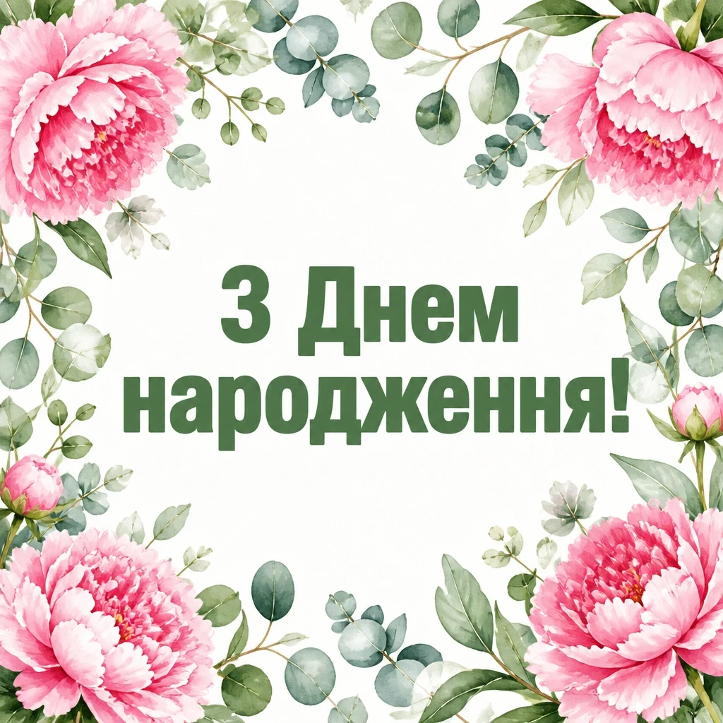 привітання з днем народження своїми словами жінці