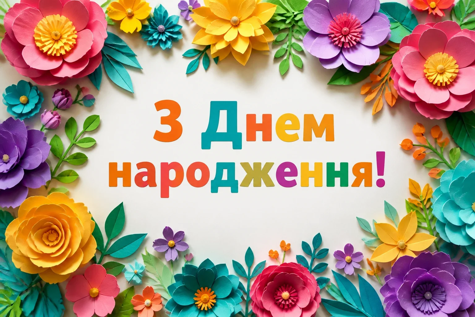 привітання з днем народження своїми словами жінці