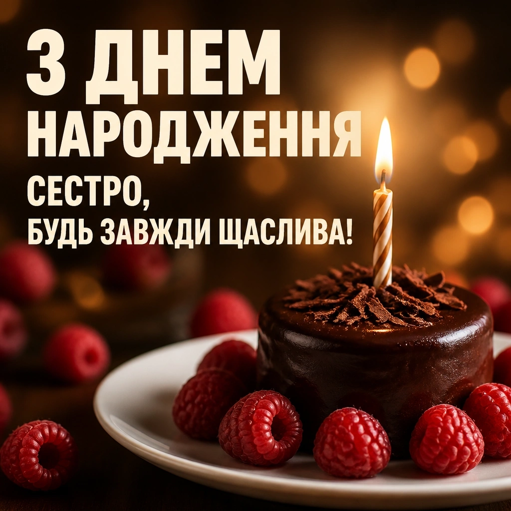 з днем народження сестрі