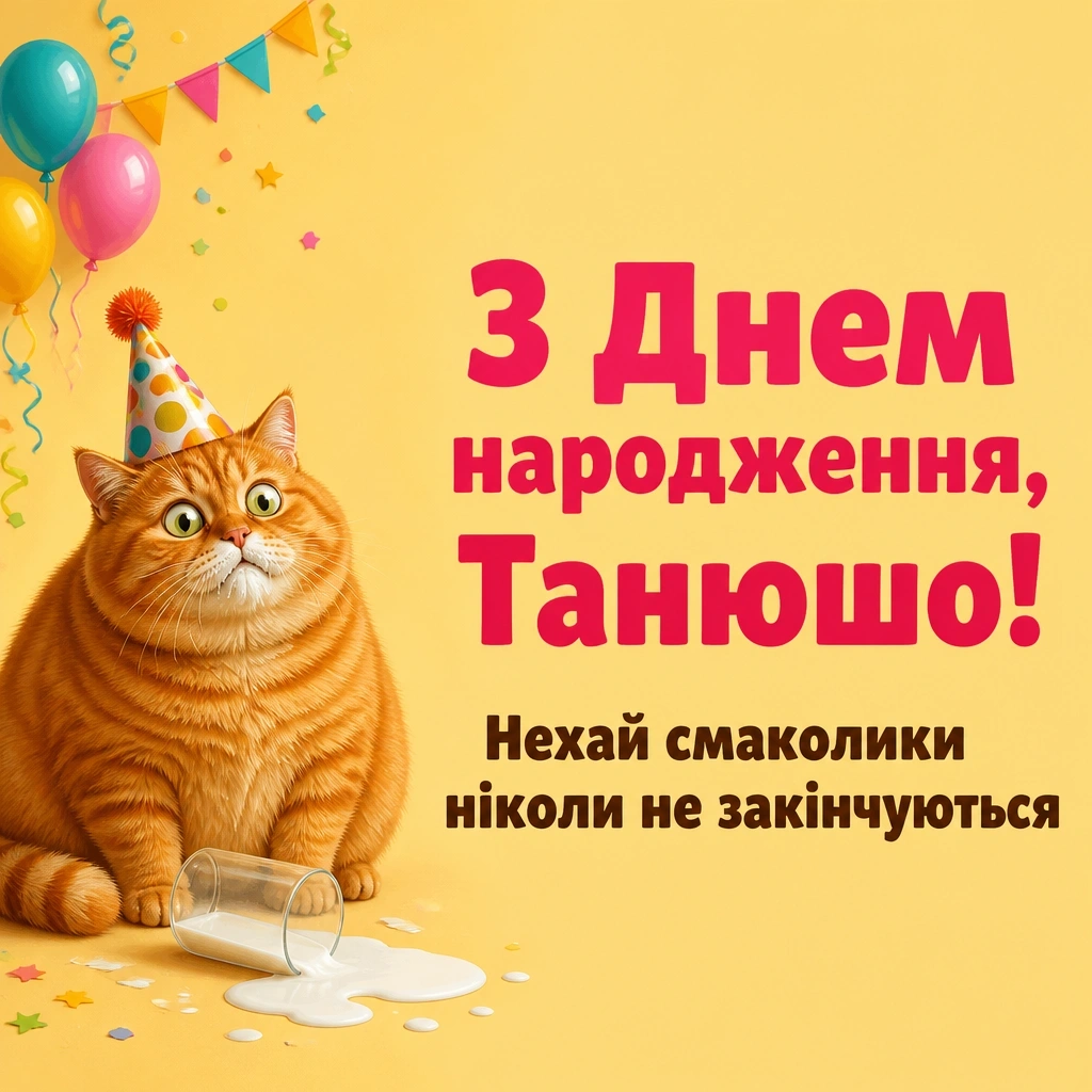 танюша з днем народження