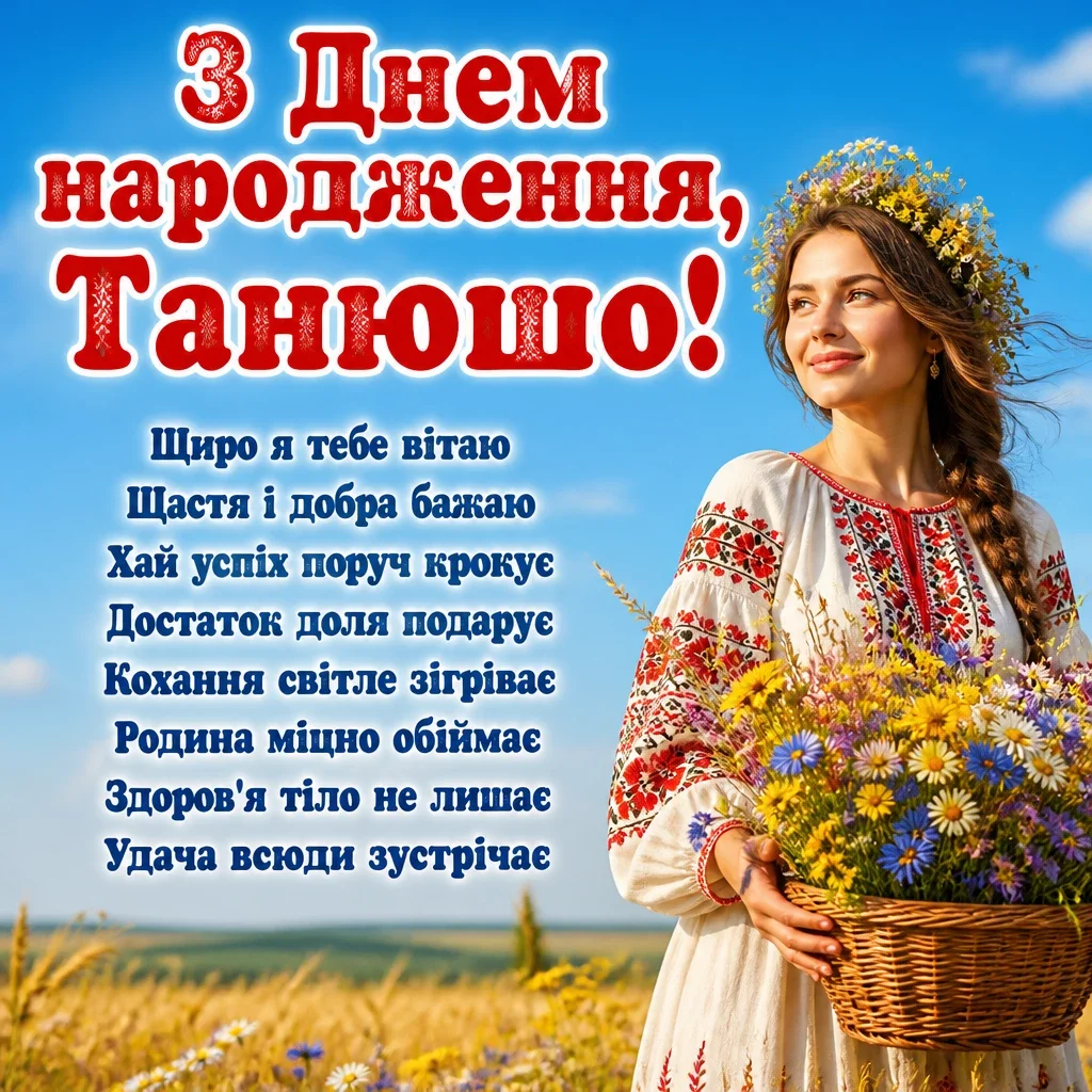 танюша з днем народження