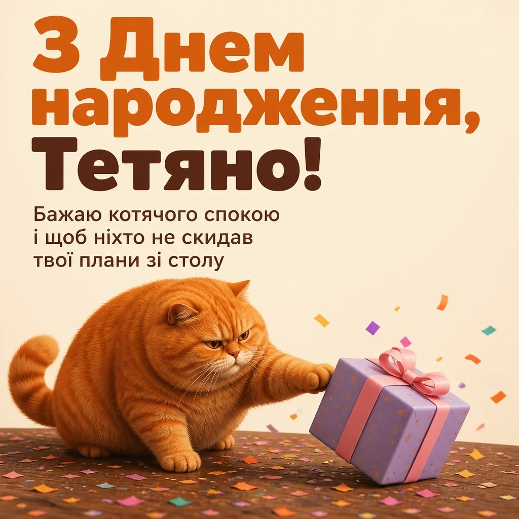 з днем народження тетяна