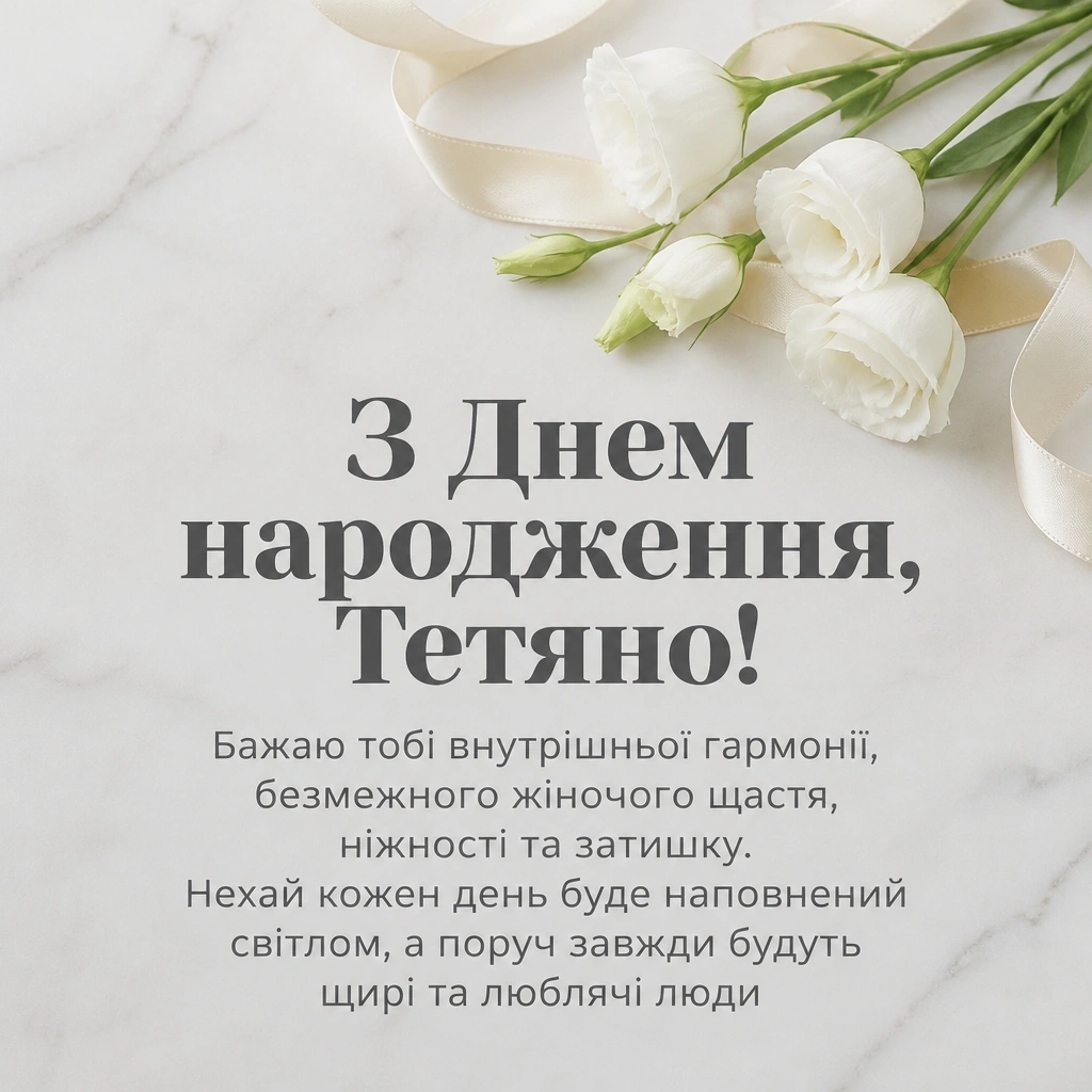 з днем народження тетяна