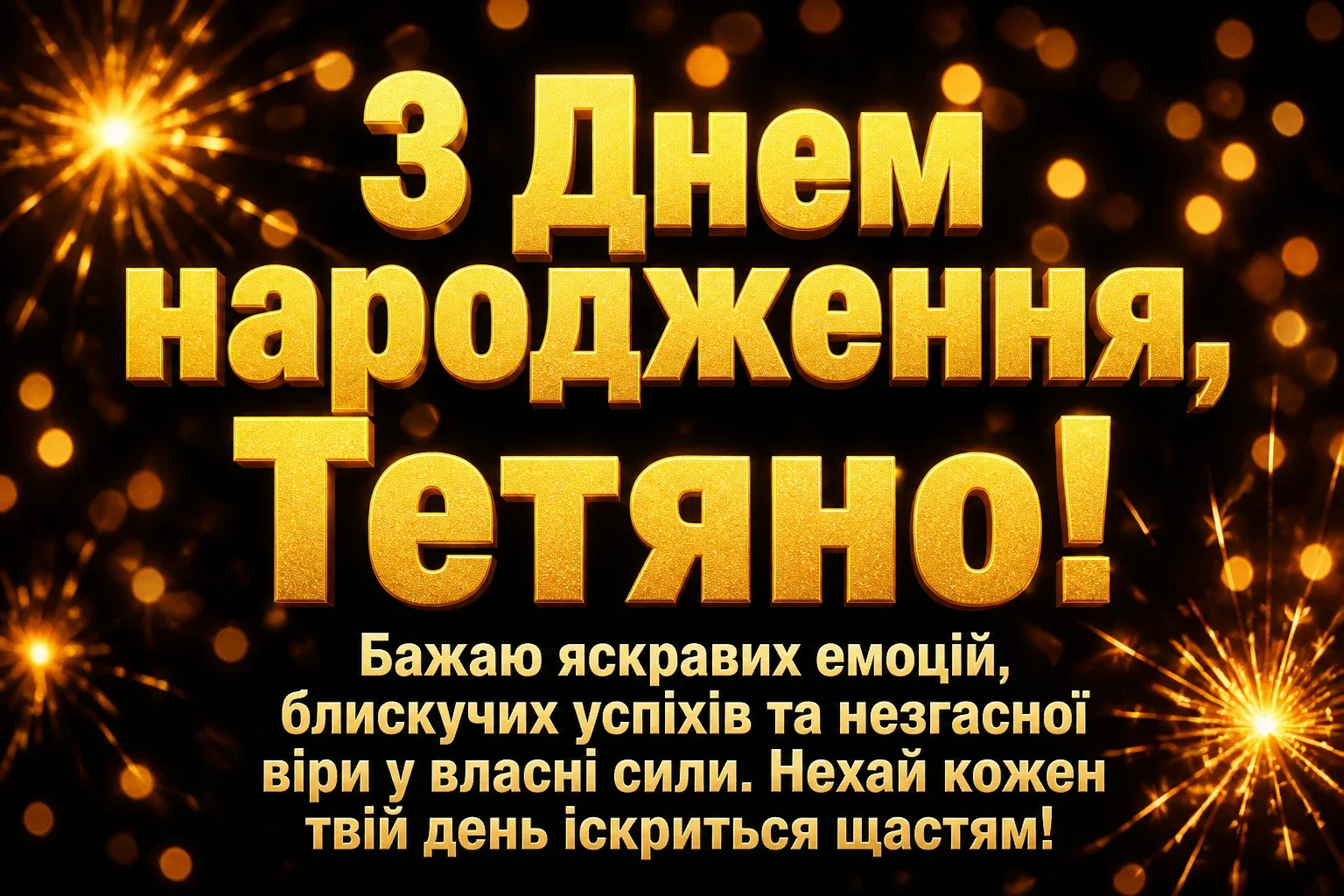 з днем народження тетяна