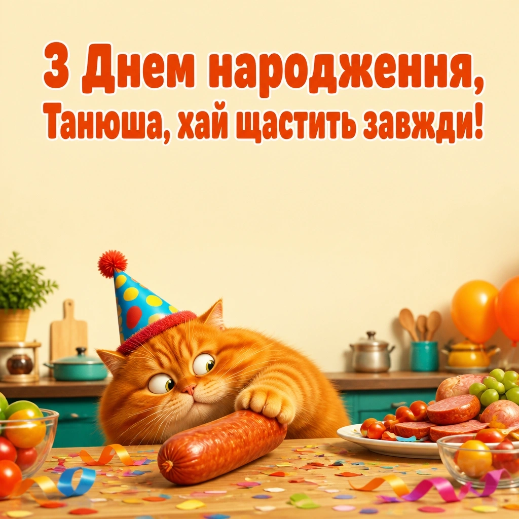 з днем народження танюша