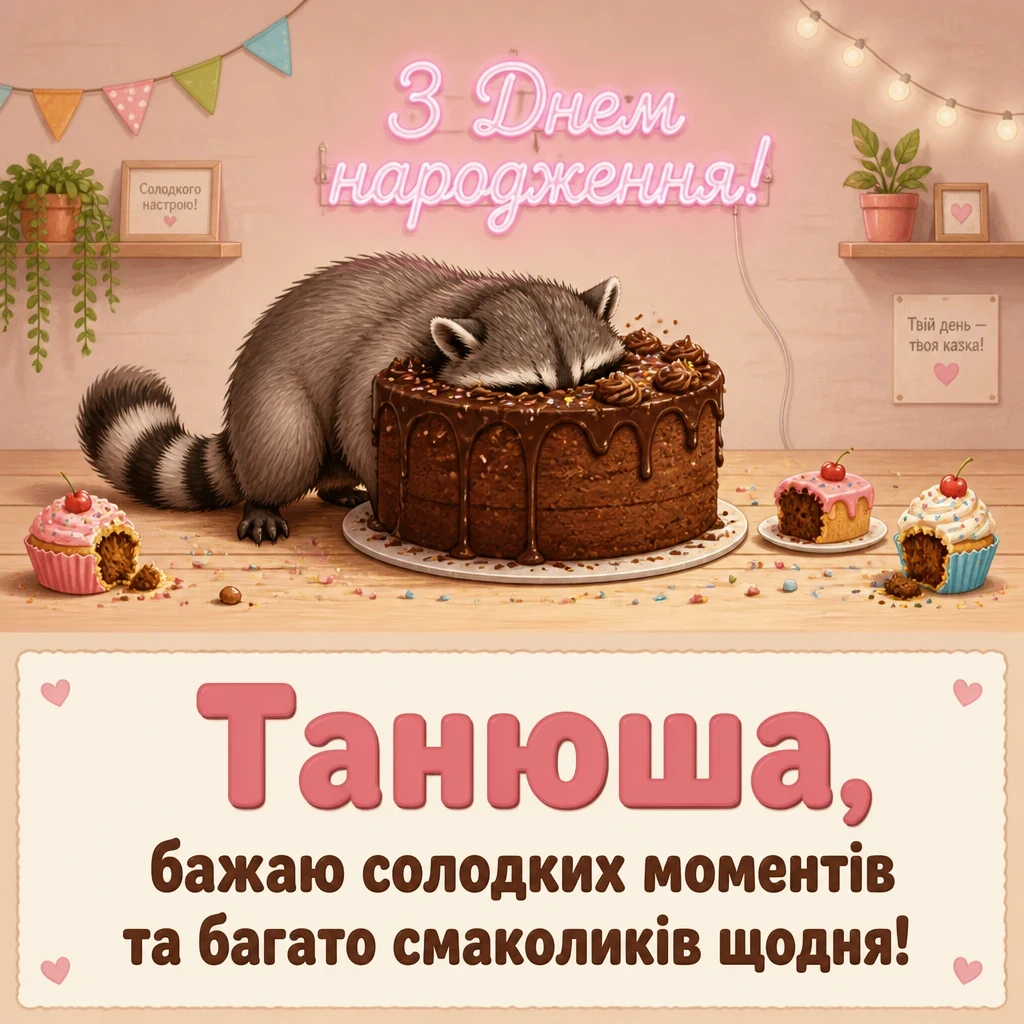 з днем народження танюша