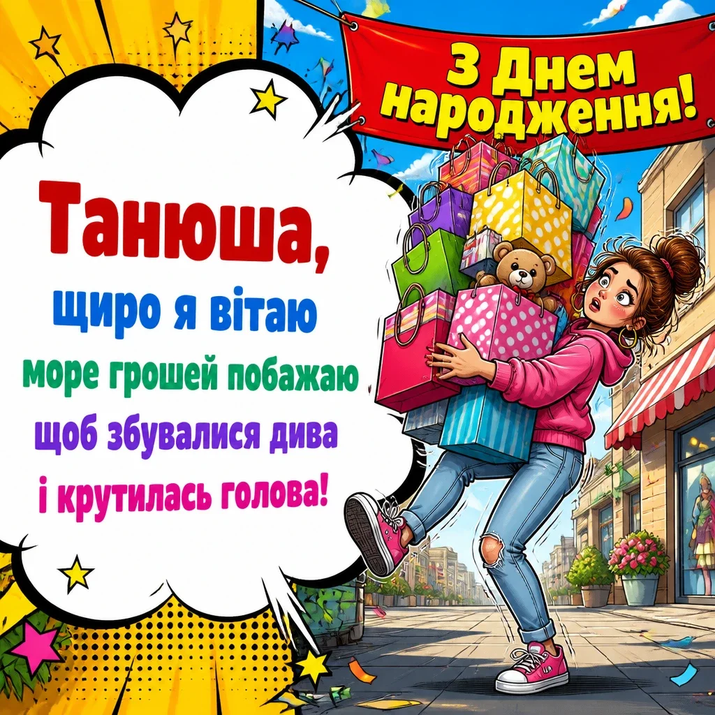 з днем народження танюша