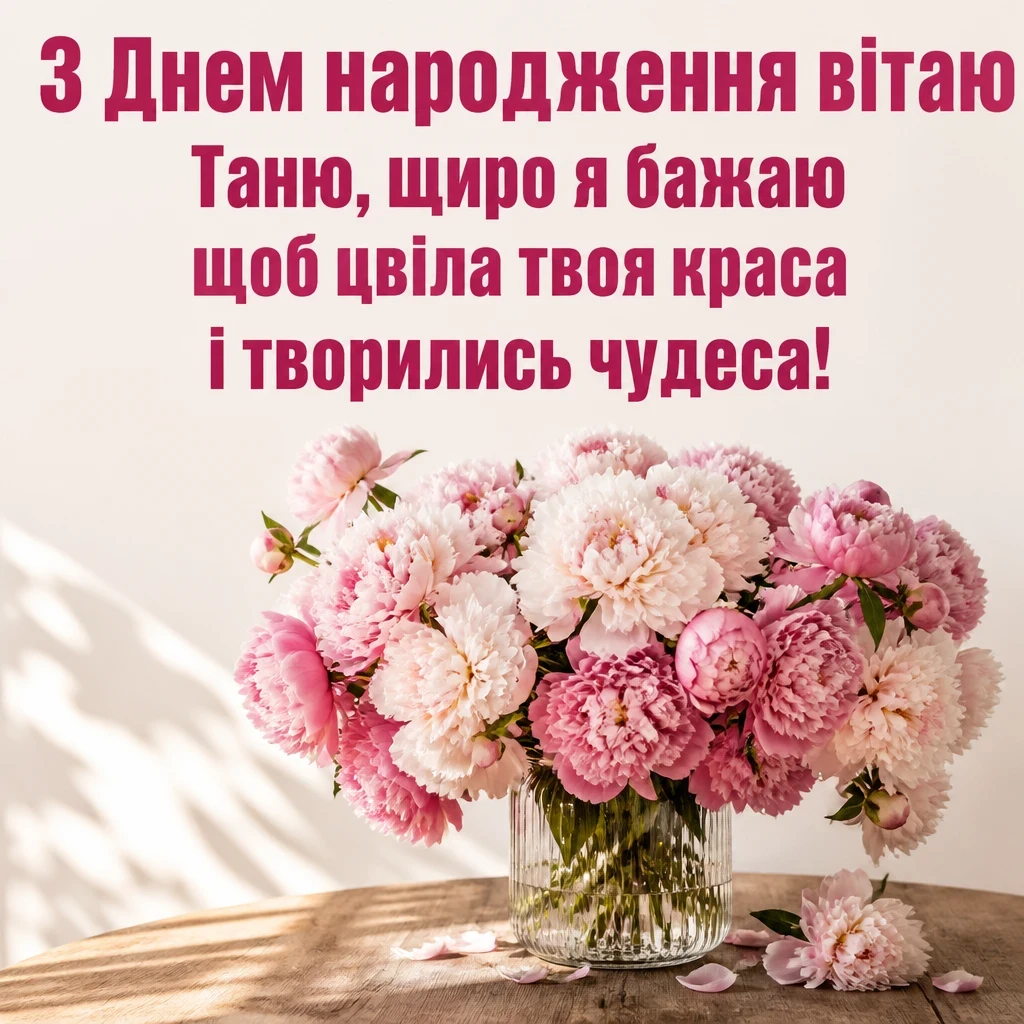 з днем народження танюша