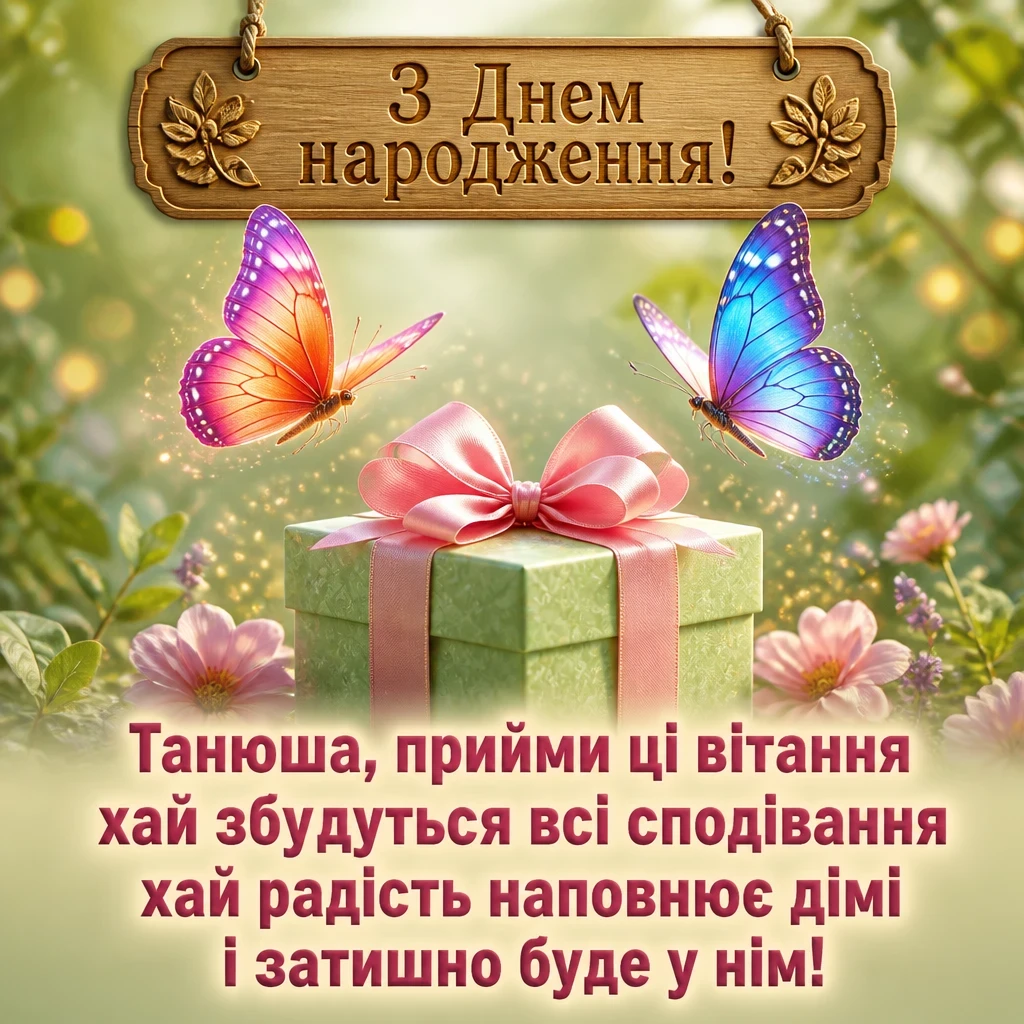 з днем народження танюша