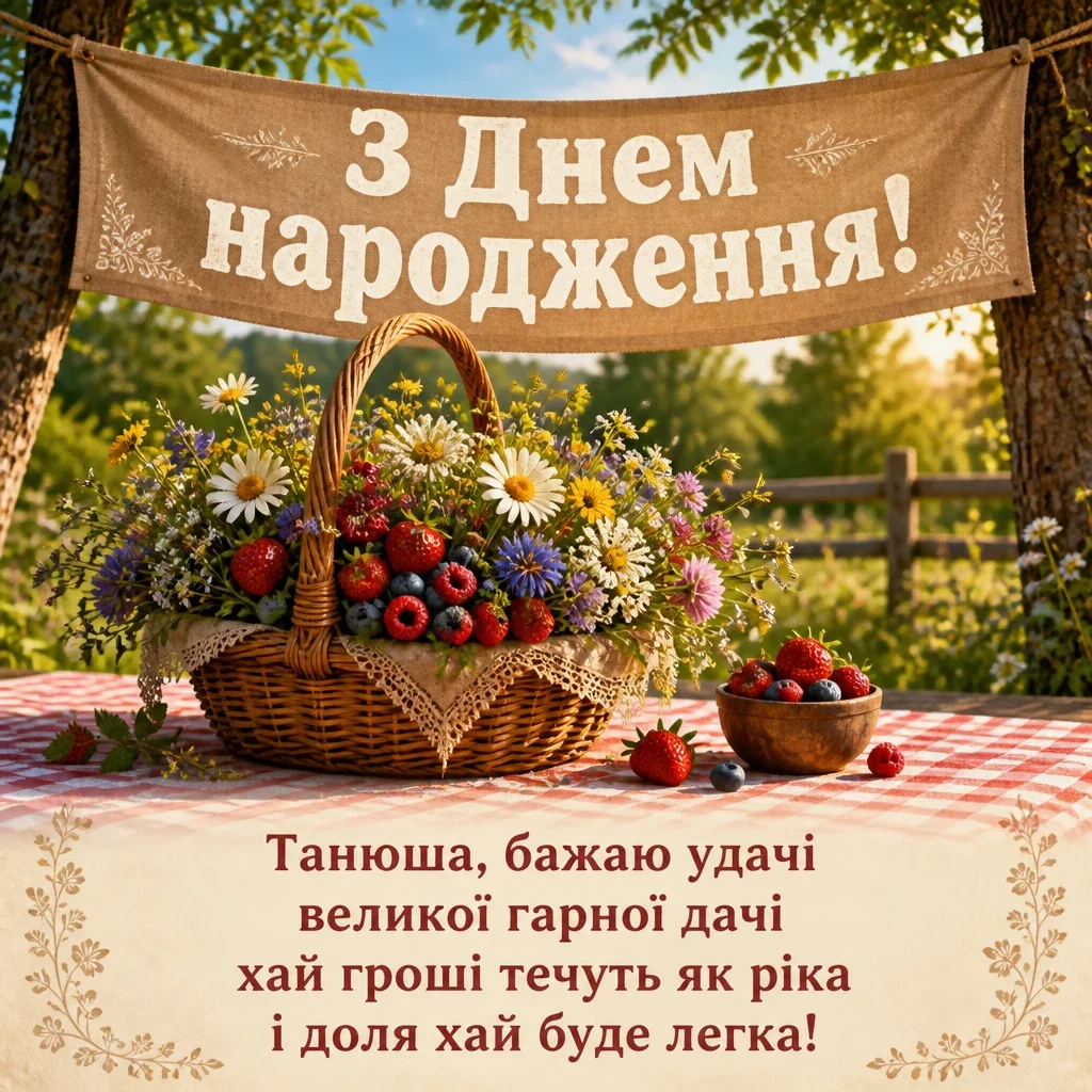 з днем народження танюша