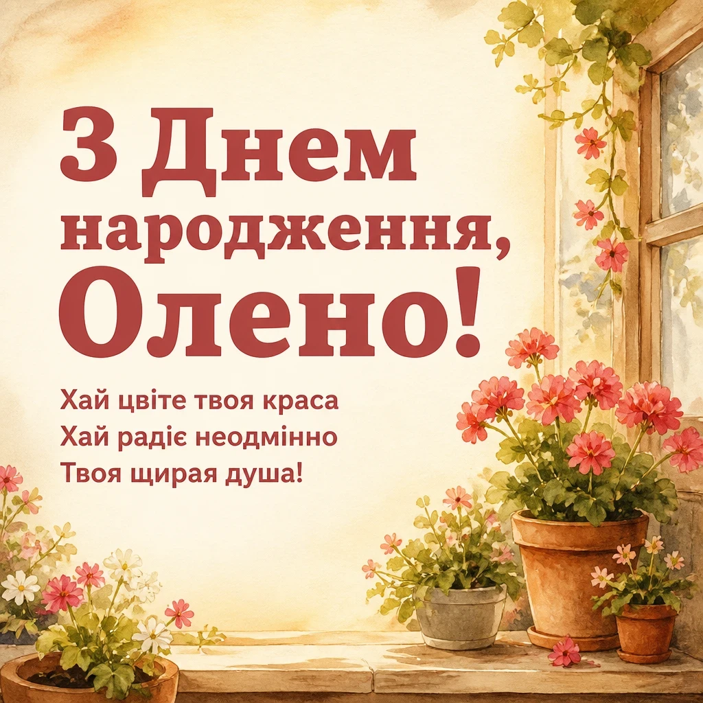 з днем народження олена