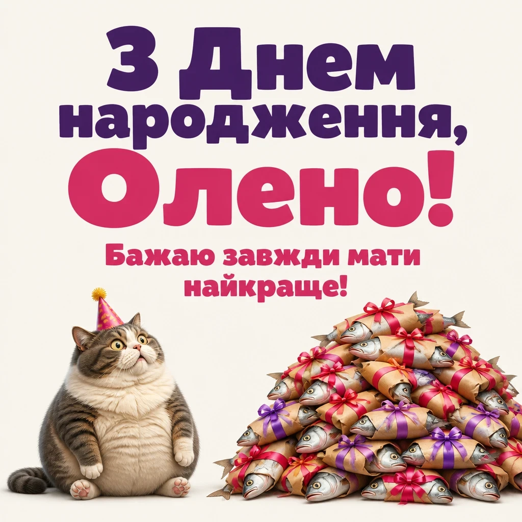 з днем народження олена