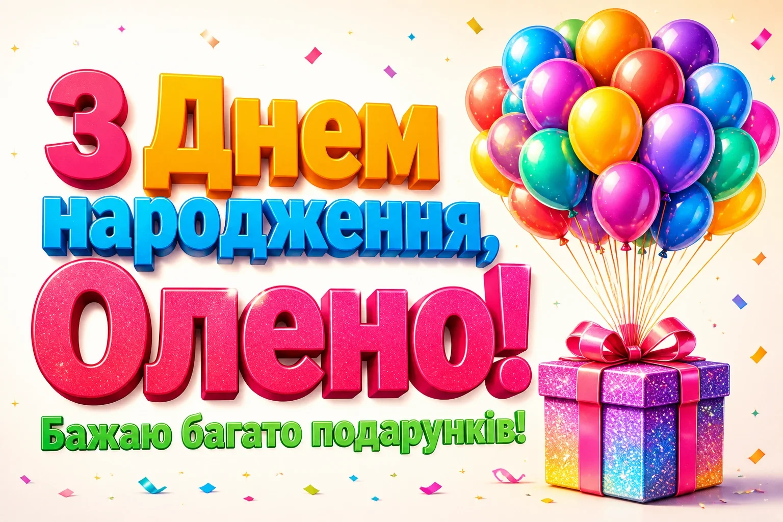 з днем народження олена