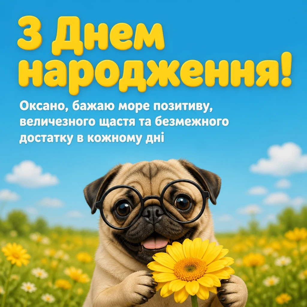 з днем народження оксана