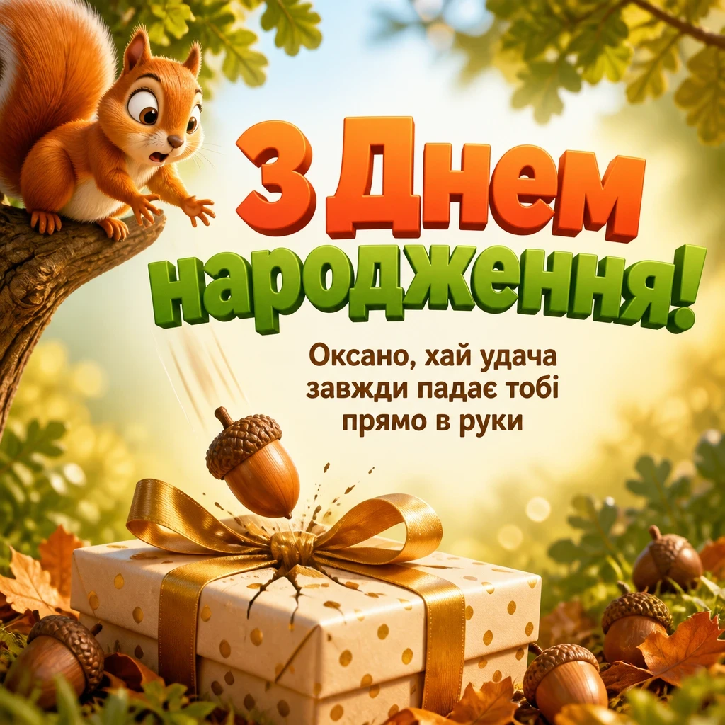 з днем народження оксана
