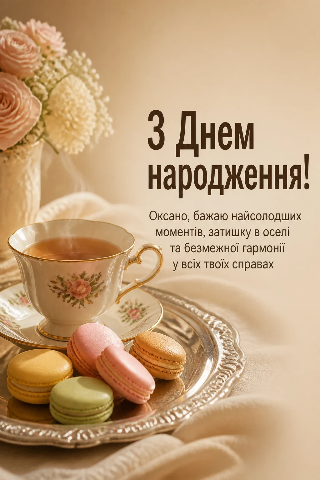 з днем народження оксана