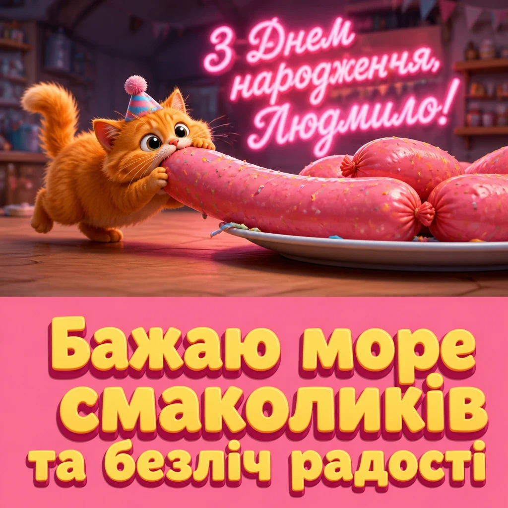 з днем народження людмила