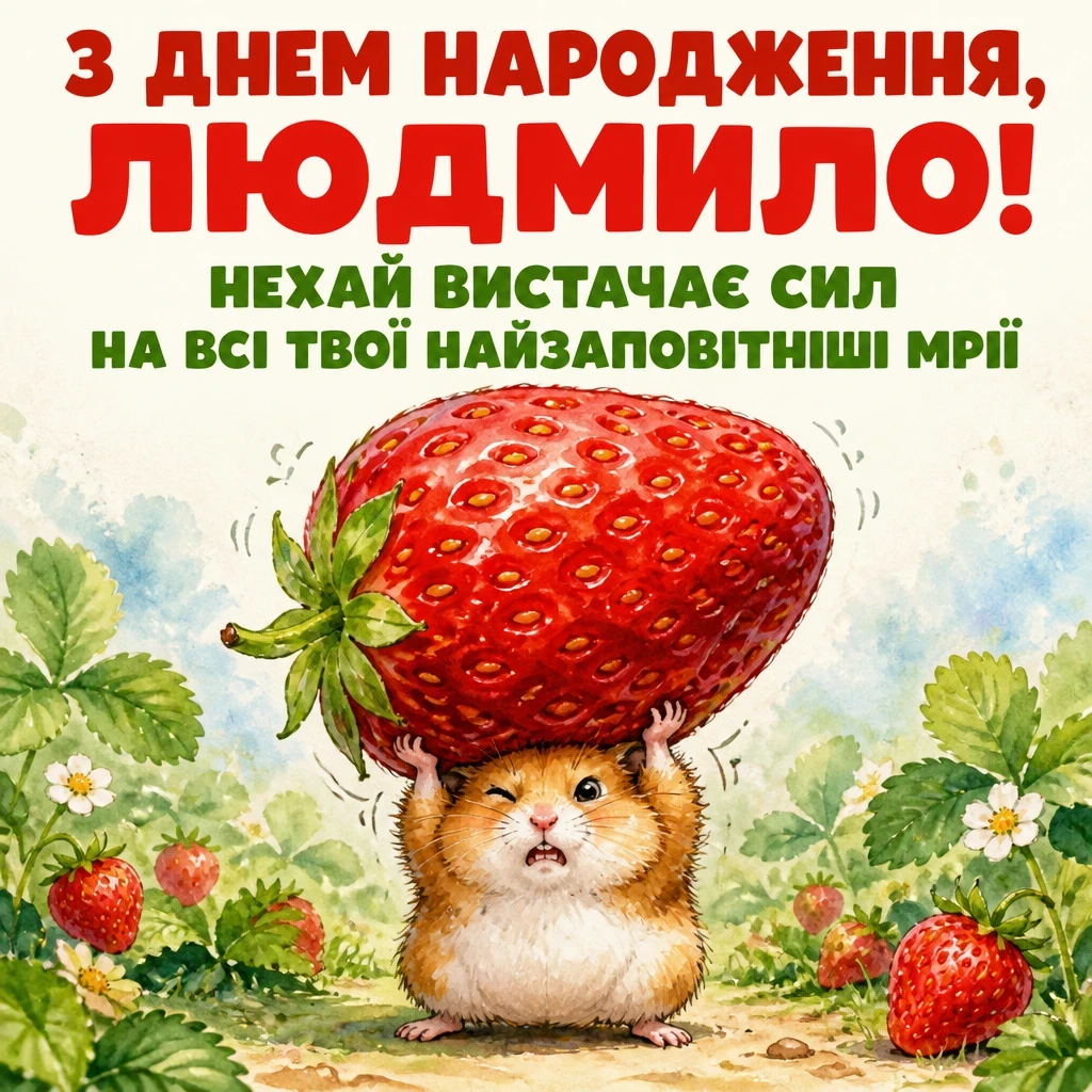 з днем народження людмила