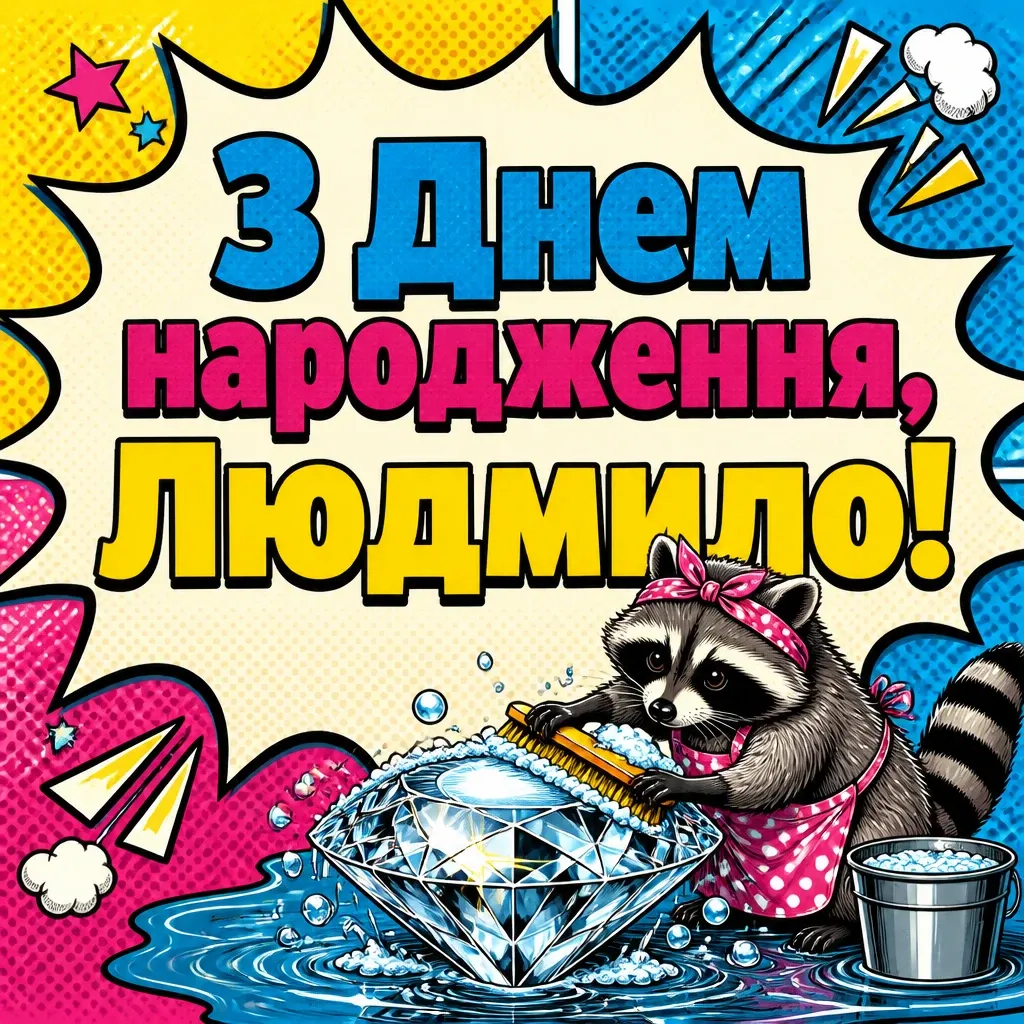 з днем народження людмила