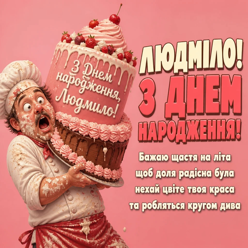 з днем народження людмила
