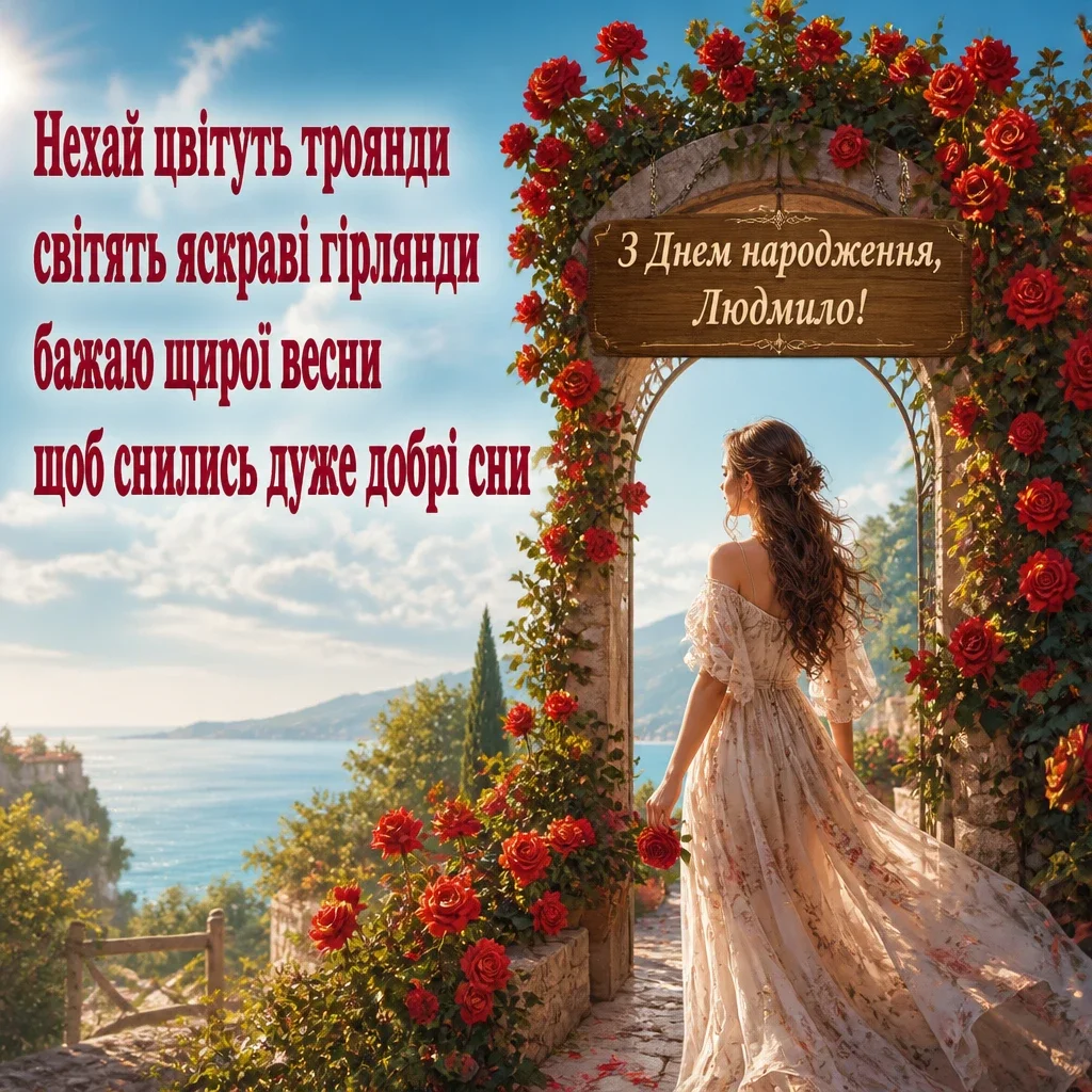 з днем народження людмила