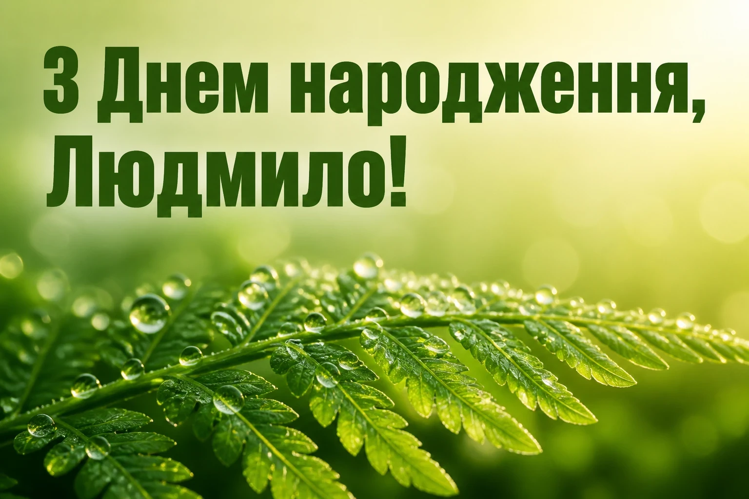 з днем народження людмила