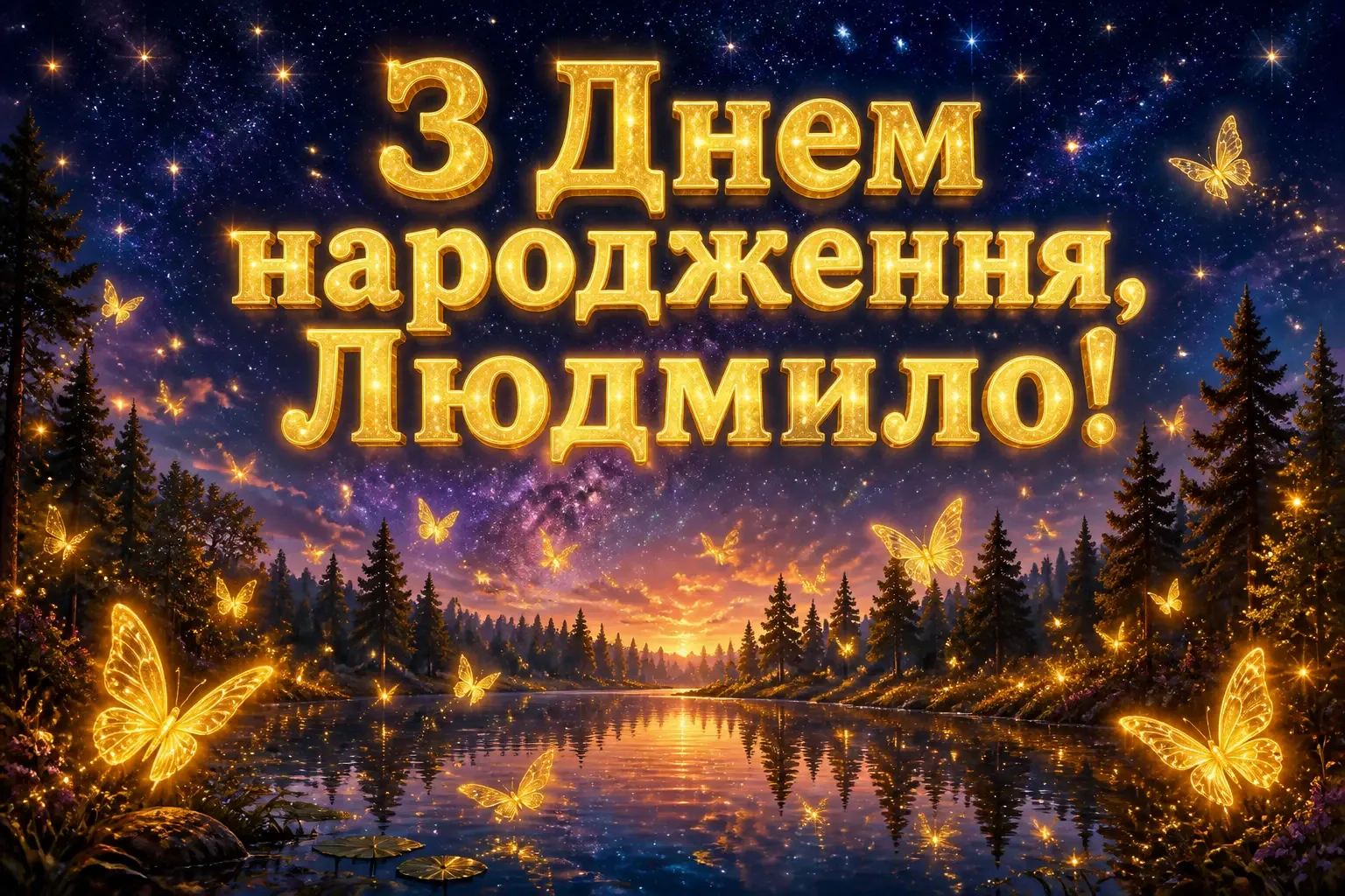 з днем народження людмила