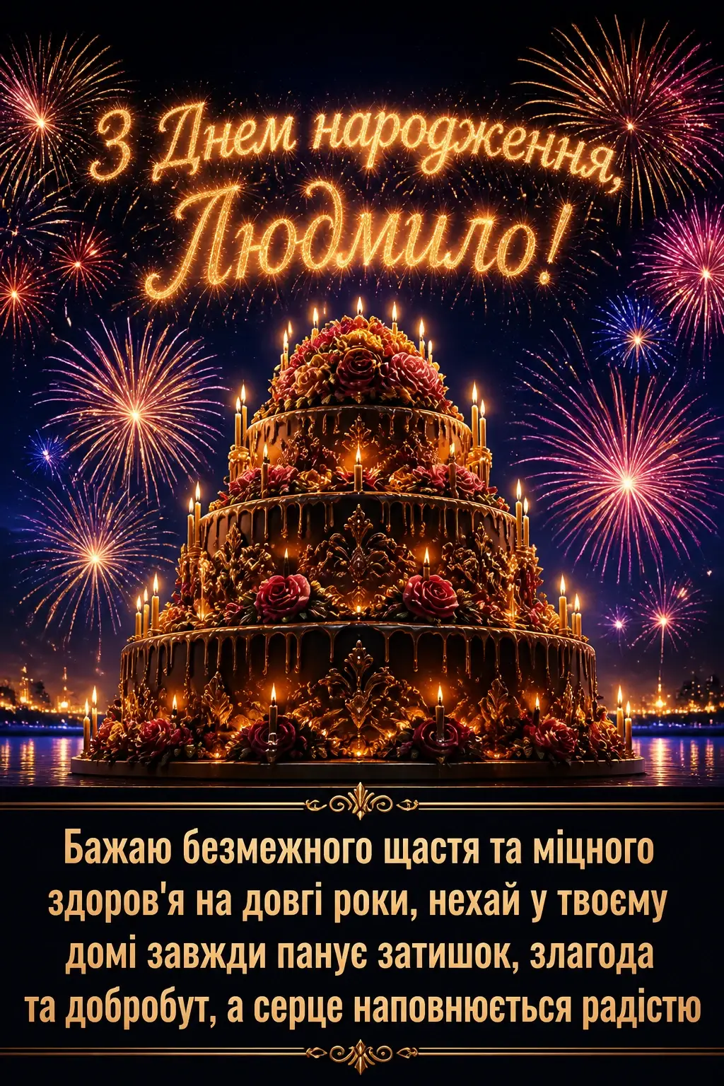 з днем народження людмила