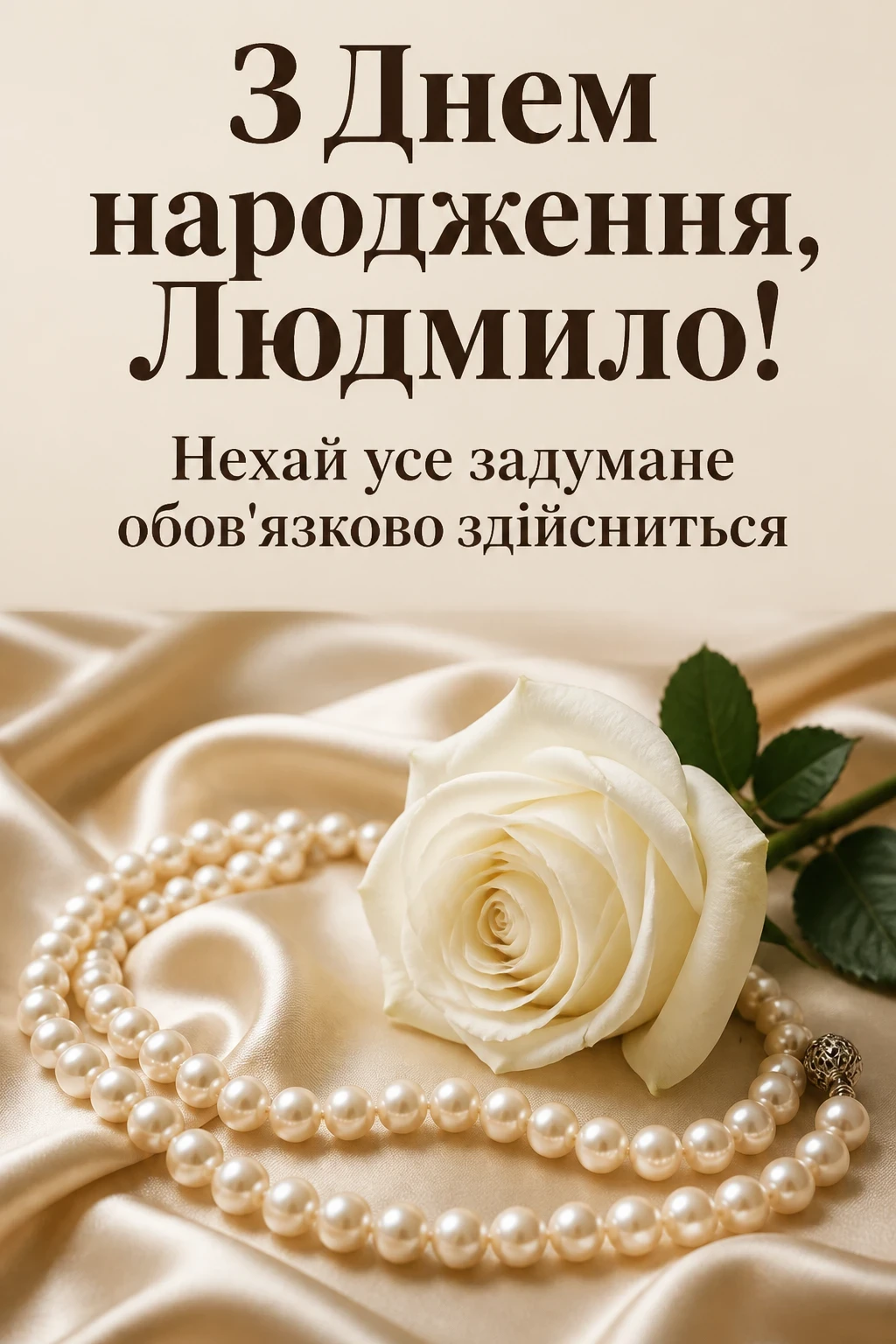 з днем народження людмила