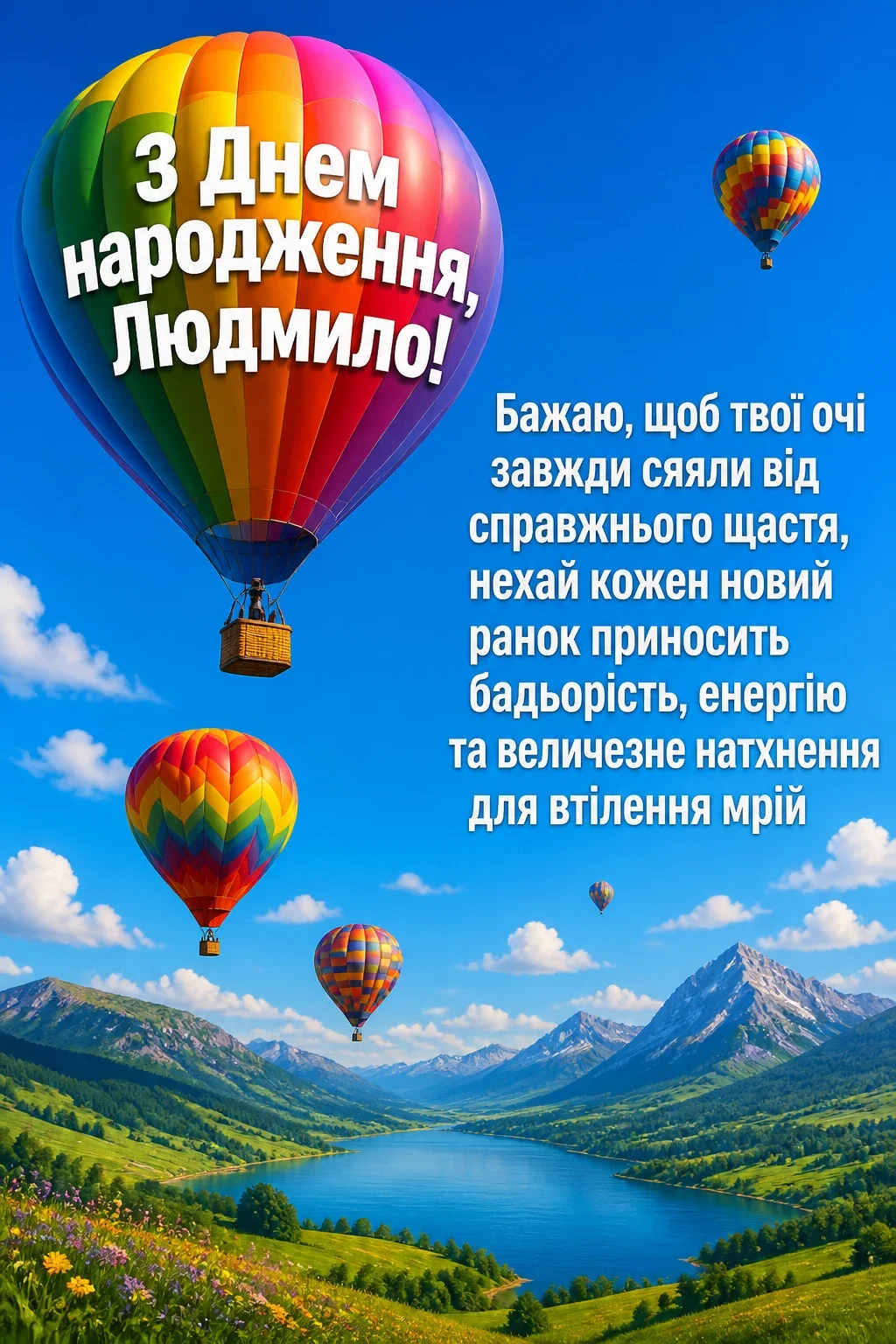 з днем народження людмила