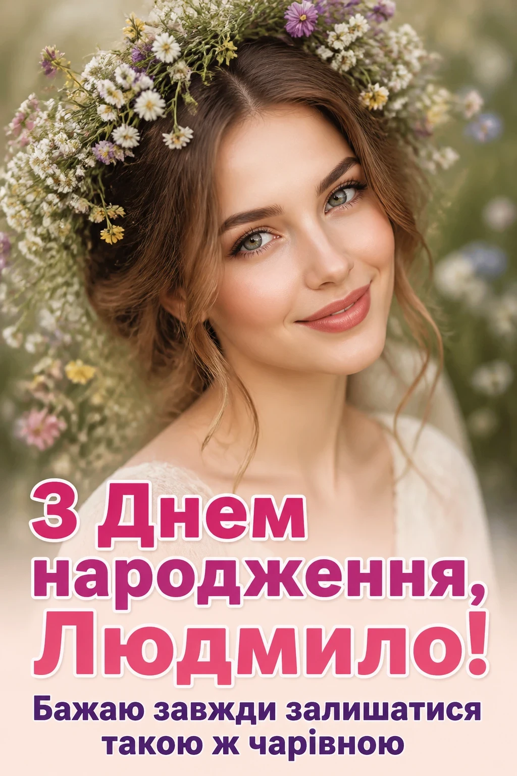 з днем народження людмила
