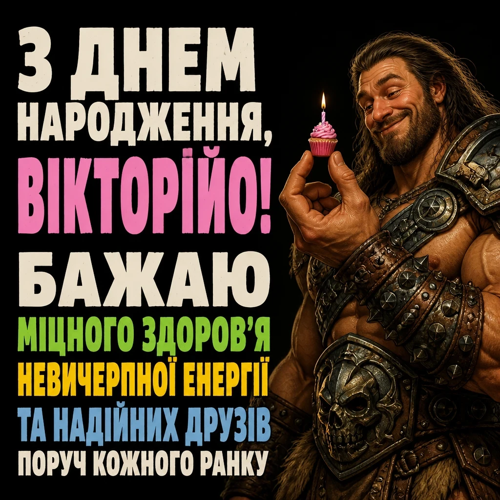 з днем народження вікторія