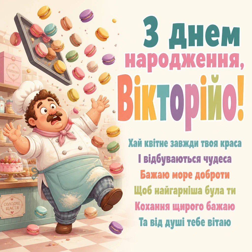з днем народження вікторія