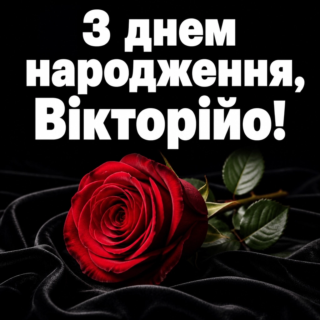 з днем народження вікторія