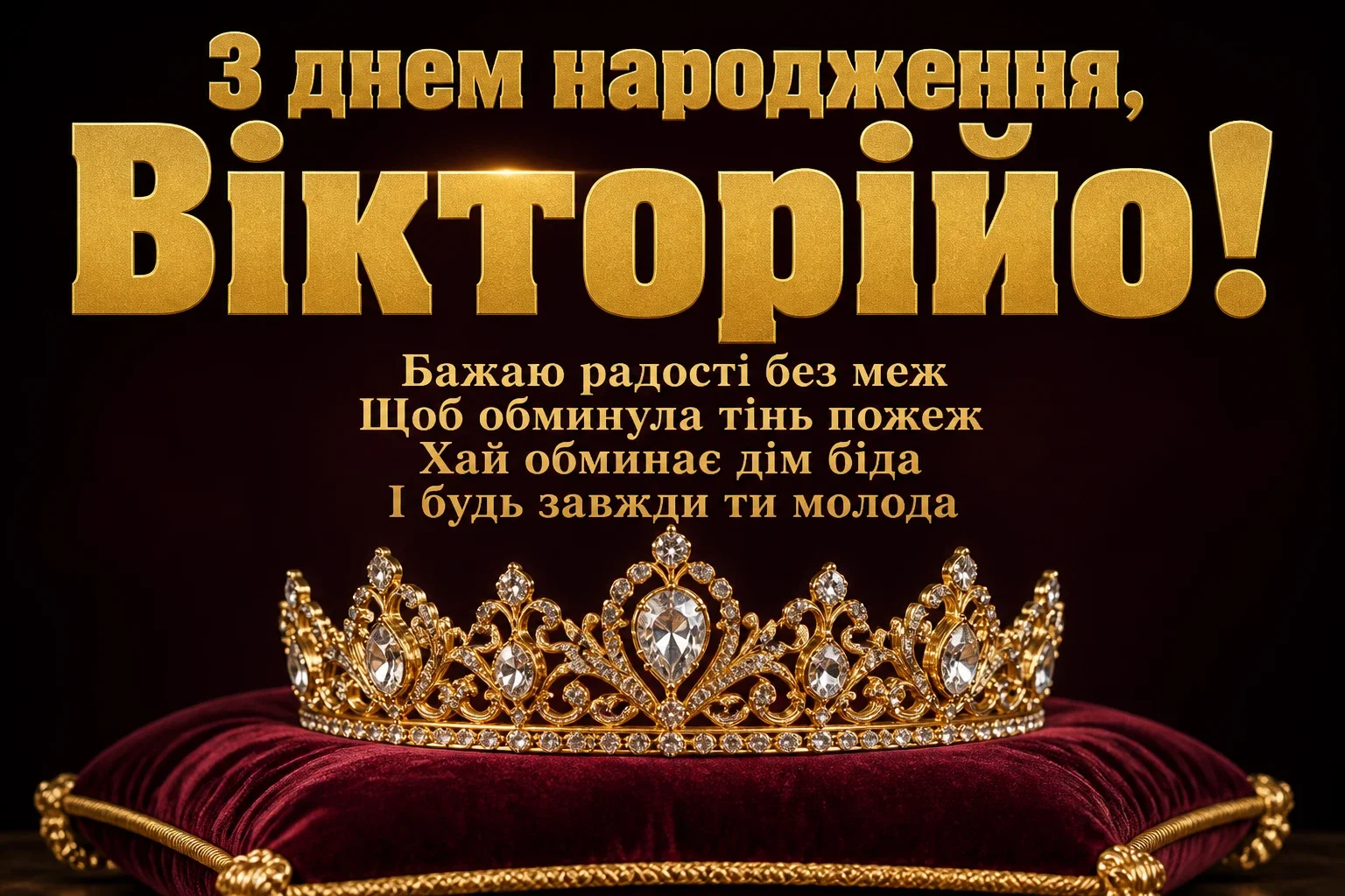 з днем народження вікторія