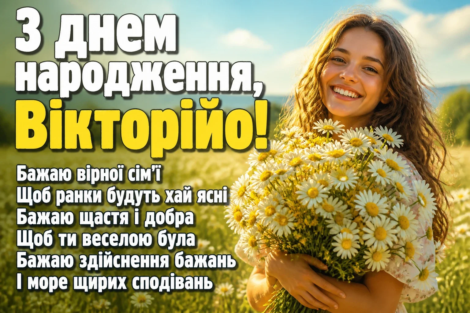 з днем народження вікторія