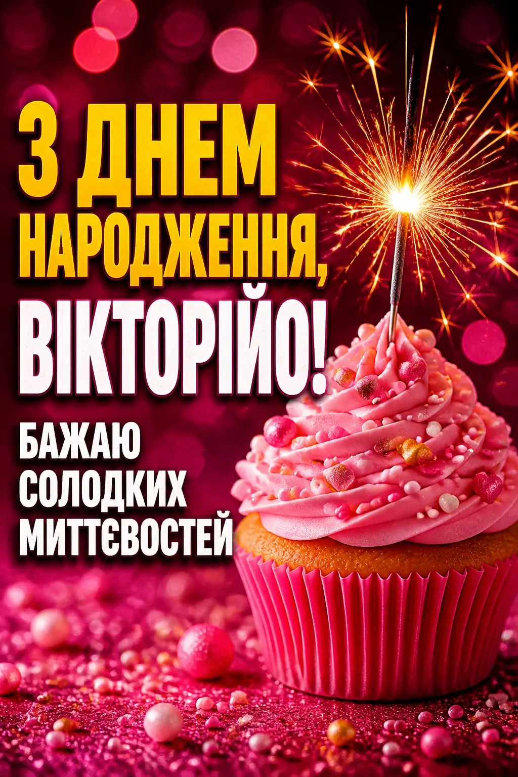 з днем народження вікторія