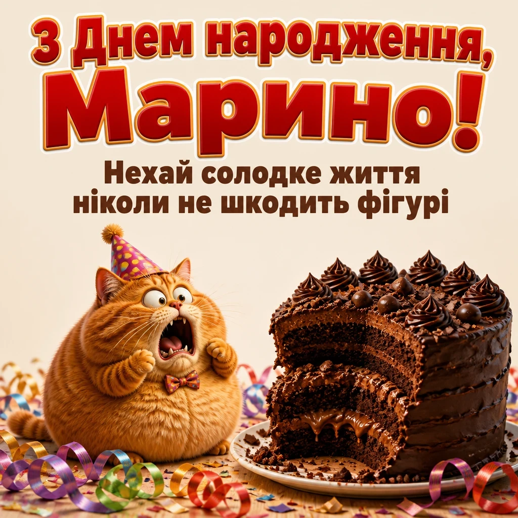 з днем народження марина