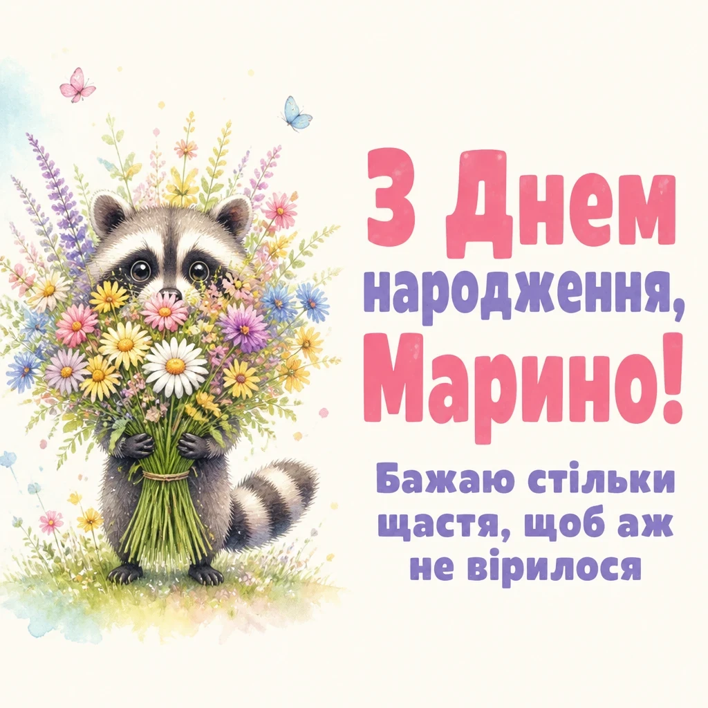 з днем народження марина