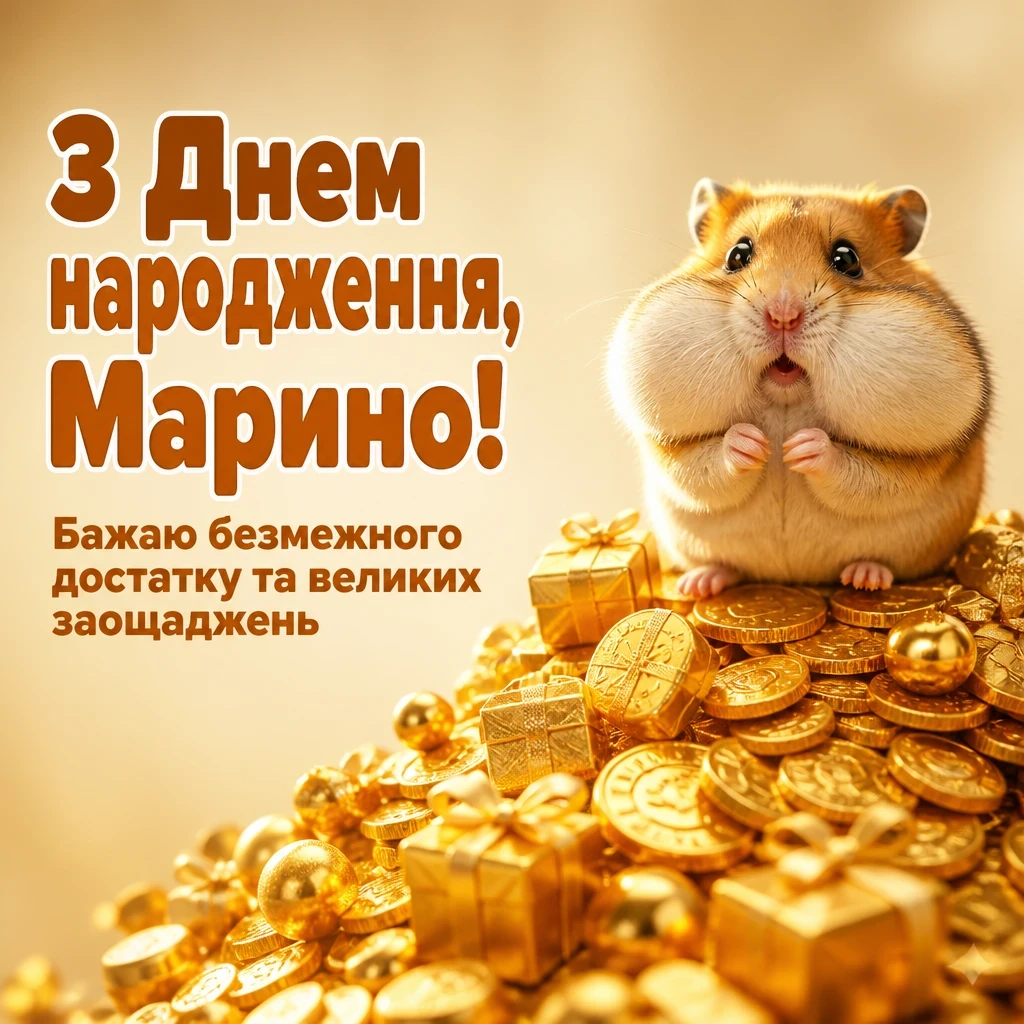 з днем народження марина