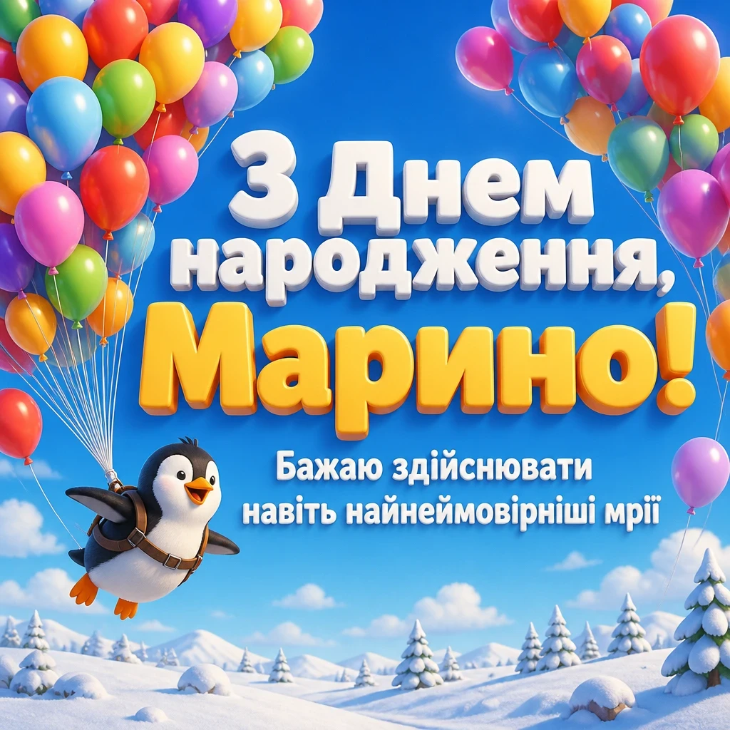 з днем народження марина