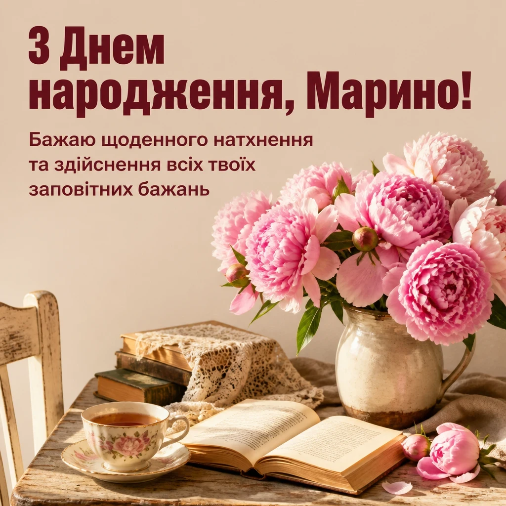 з днем народження марина