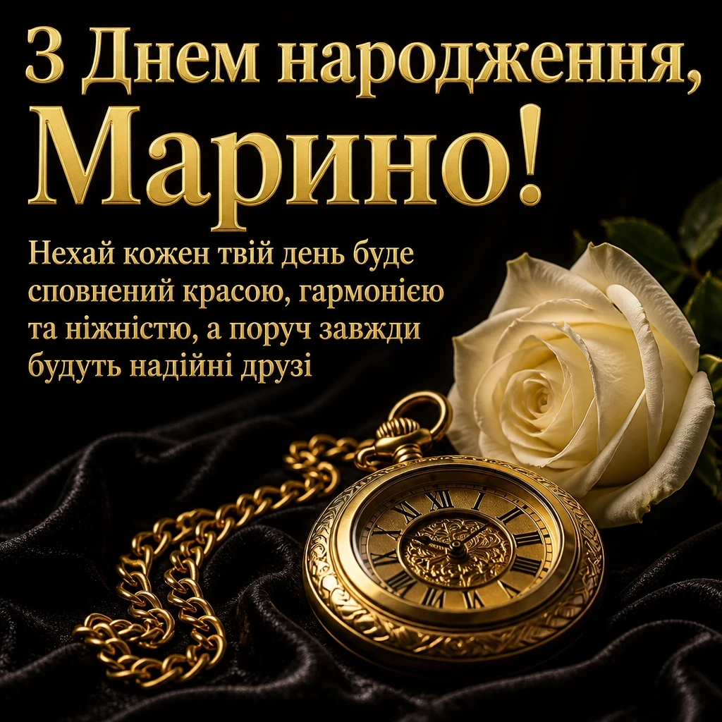 з днем народження марина