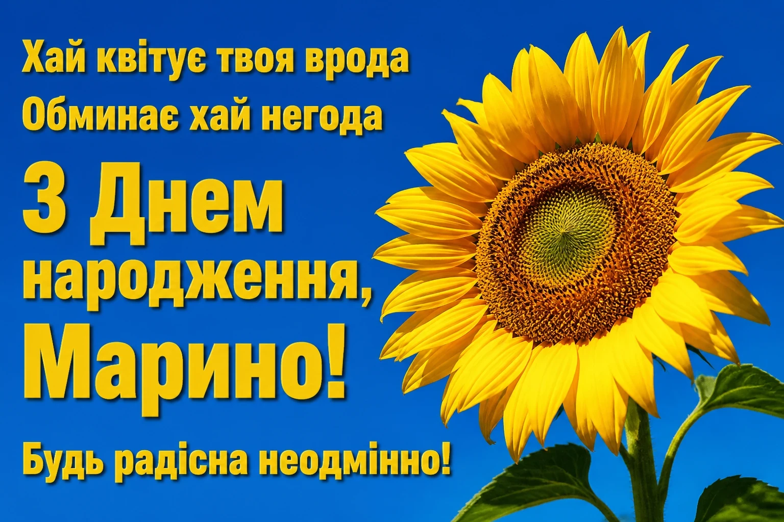 з днем народження марина