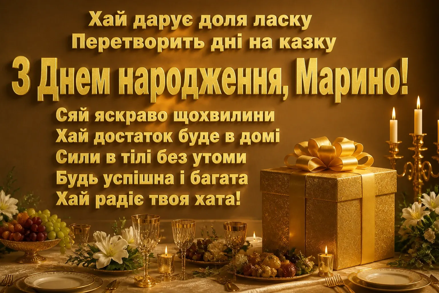 з днем народження марина