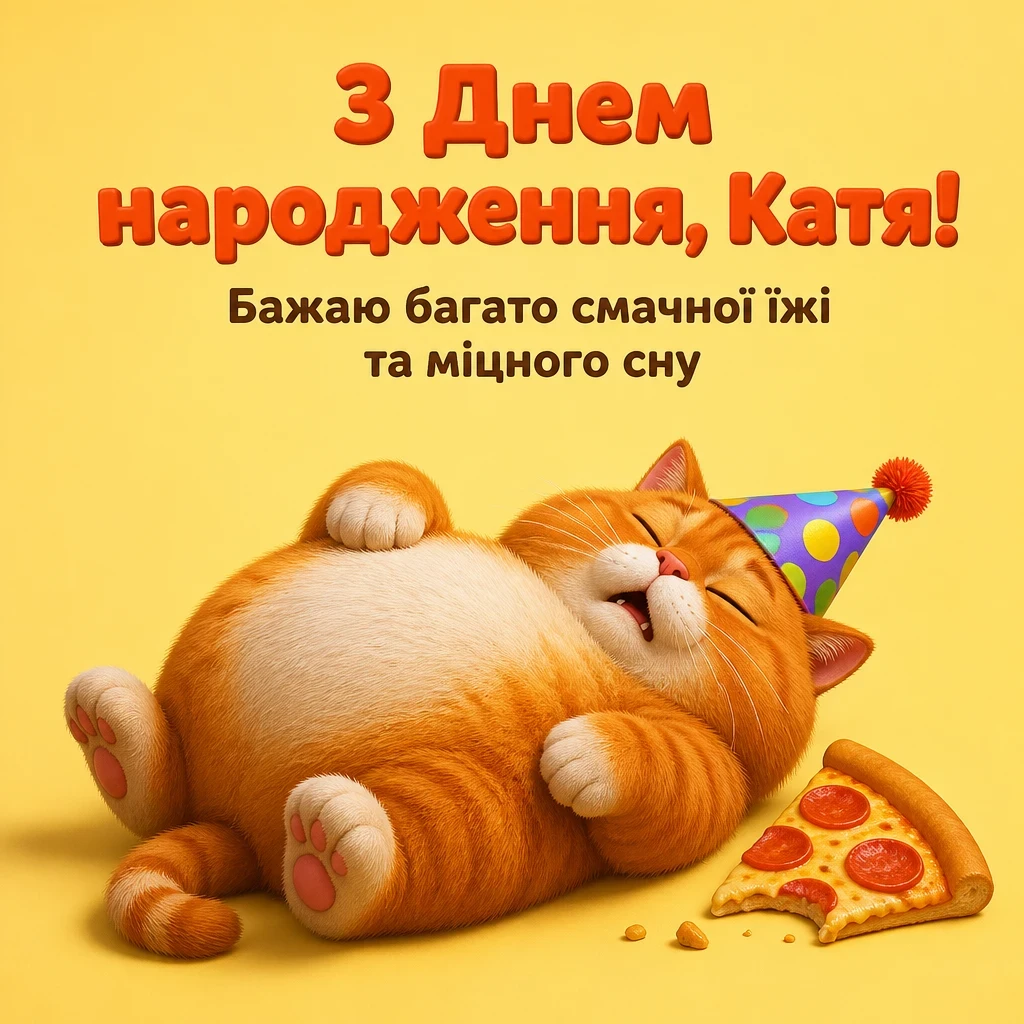 з днем народження катя