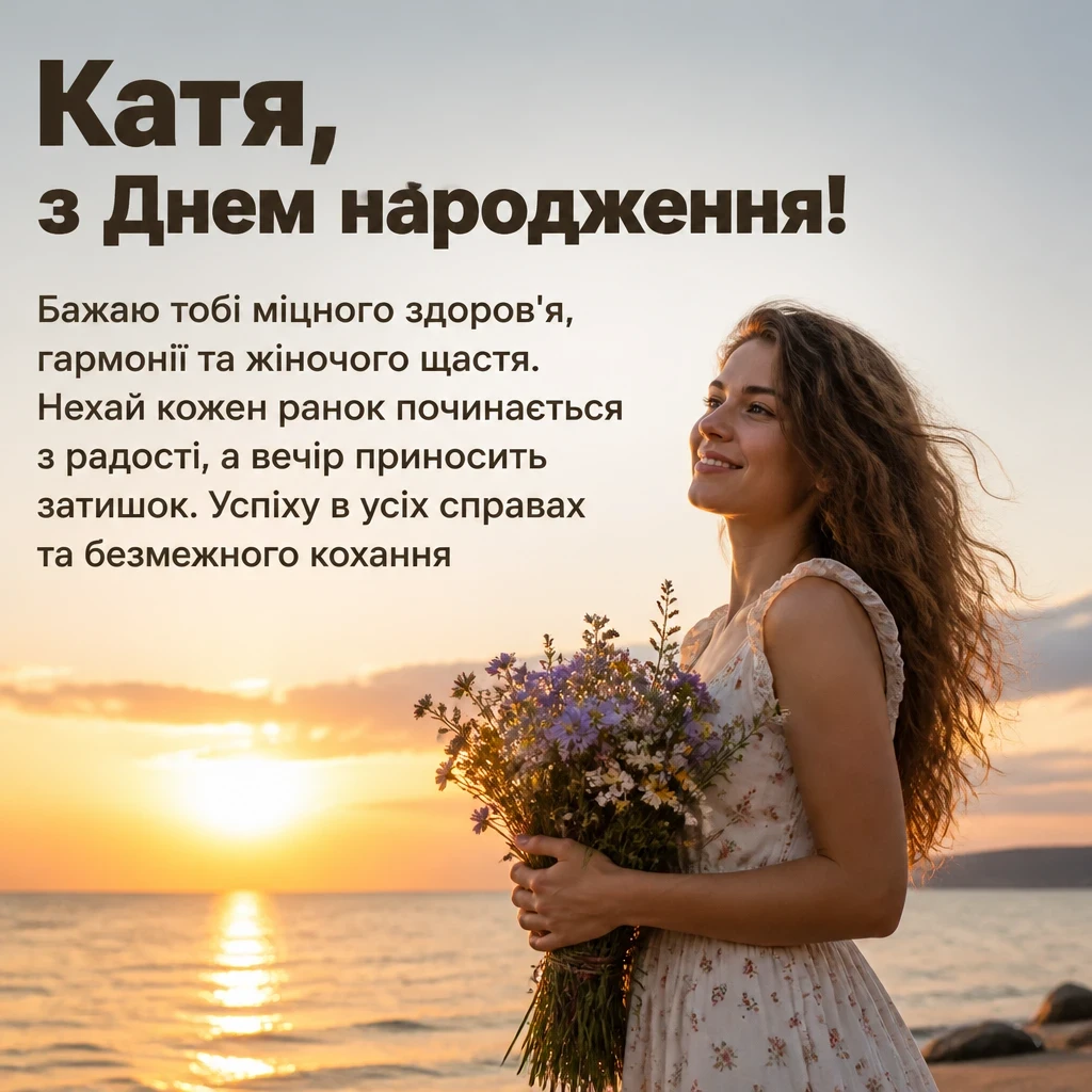 з днем народження катя