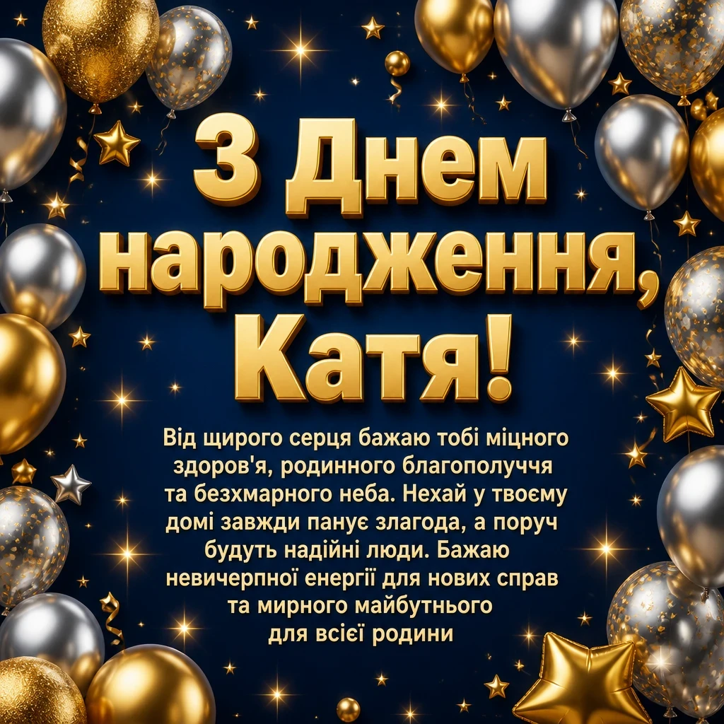 з днем народження катя