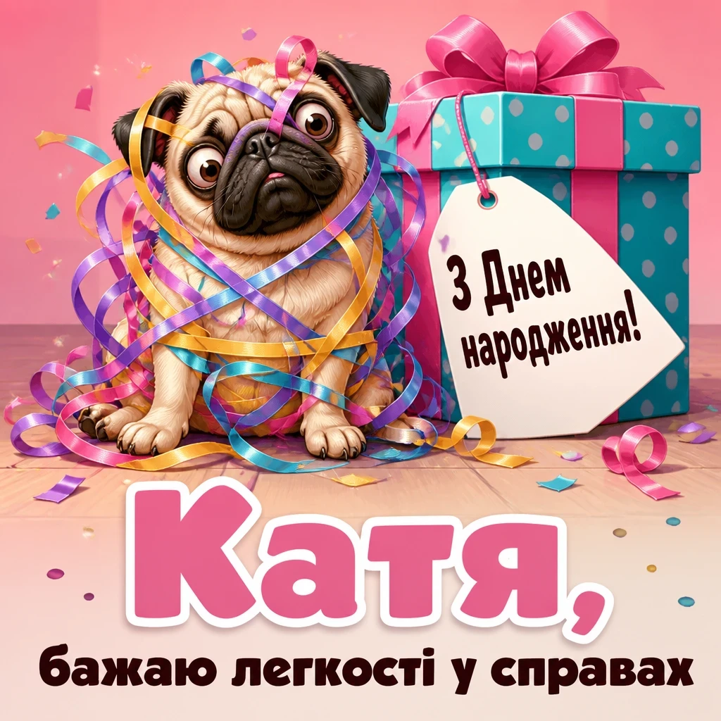 з днем народження катя