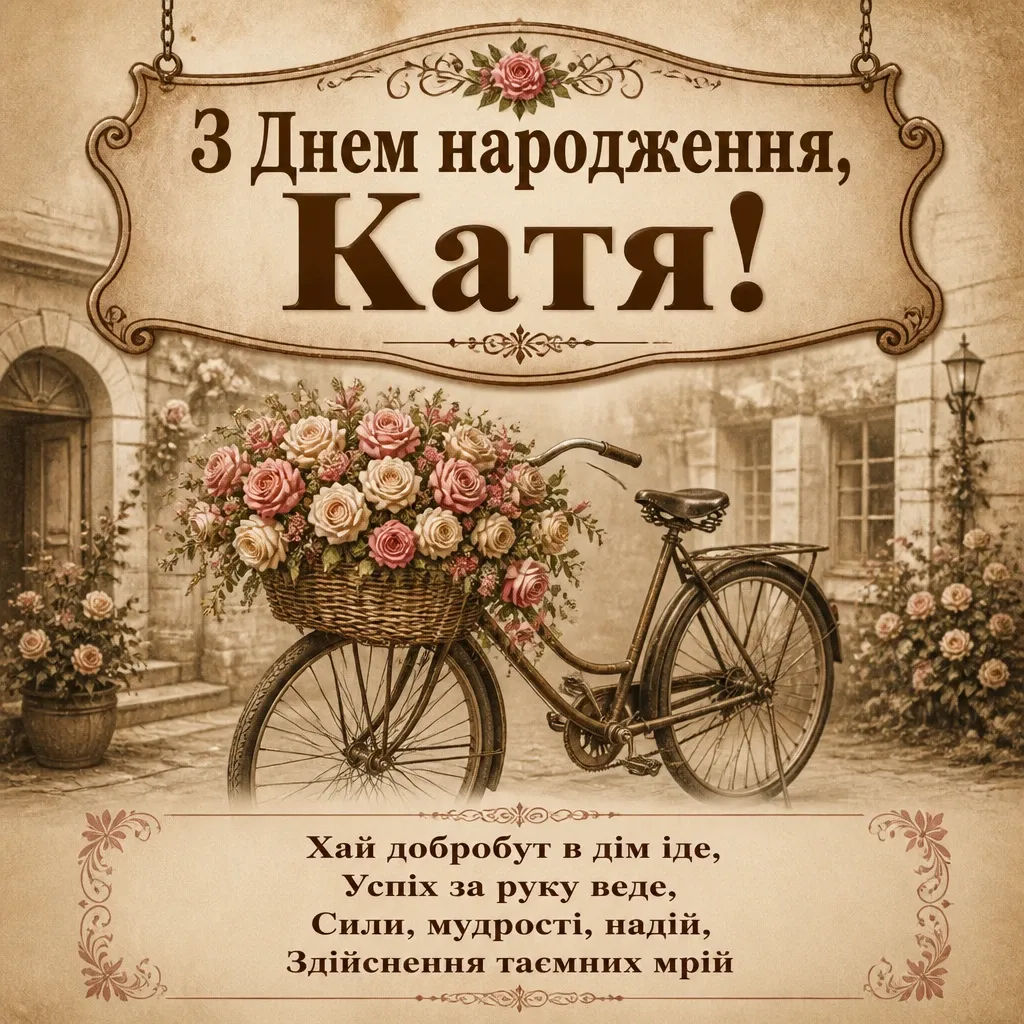 з днем народження катя